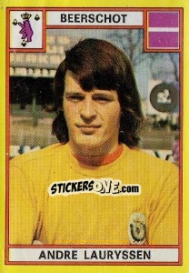 Sticker Andre Lauryssen - Football Belgium 1974-1975 - Panini