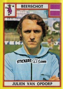 Sticker Julien van Opdorp - Football Belgium 1974-1975 n. 41 - Panini