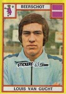 Sticker Louis van Gucht - Football Belgium 1974-1975 - Panini