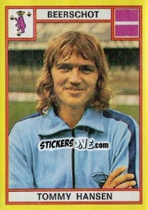 Sticker Tommy hansen - Football Belgium 1974-1975 - Panini