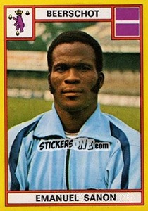 Cromo Emanuel Sanon - Football Belgium 1974-1975 - Panini