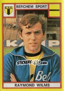 Sticker Raymond Wilms - Football Belgium 1974-1975 n. 59 - Panini
