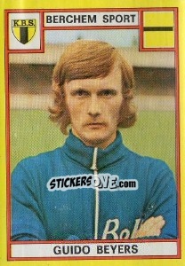 Sticker Guido Beyers - Football Belgium 1974-1975 n. 63 - Panini