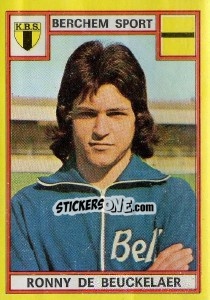 Figurina Ronny de Beuckelaer - Football Belgium 1974-1975 - Panini