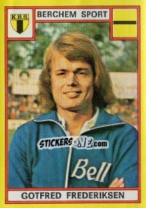 Figurina Gotfred Frederiksen - Football Belgium 1974-1975 - Panini