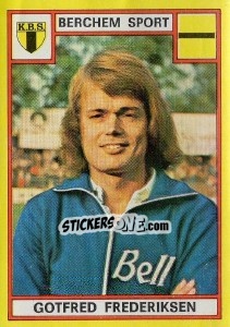 Sticker Gotfred Frederiksen - Football Belgium 1974-1975 n. 66 - Panini