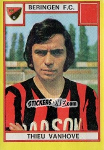Sticker Thieu Vanhove - Football Belgium 1974-1975 - Panini