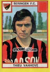 Sticker Thieu Vanhove - Football Belgium 1974-1975 n. 75 - Panini