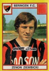 Sticker Zenon Ziembicki - Football Belgium 1974-1975 n. 77 - Panini