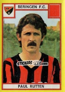 Sticker Paul Rutten - Football Belgium 1974-1975 - Panini