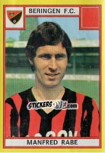 Sticker Manfred Rabe - Football Belgium 1974-1975 n. 80 - Panini