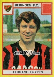 Sticker Fernand Geypen - Football Belgium 1974-1975 n. 81 - Panini