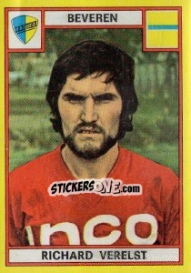 Sticker Richard Verelst - Football Belgium 1974-1975 - Panini