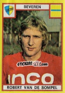 Sticker Robert van de Sompel - Football Belgium 1974-1975 - Panini