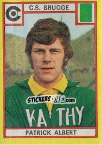 Cromo Patrick Albert - Football Belgium 1974-1975 n. 108 - Panini