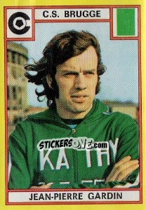 Figurina Jean-Pierre Gardin - Football Belgium 1974-1975 - Panini