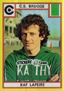 Figurina Raf Lapiere - Football Belgium 1974-1975 - Panini