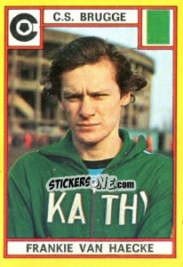 Sticker Frankie van Haecke - Football Belgium 1974-1975 n. 117 - Panini