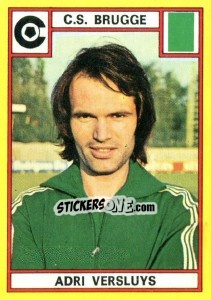 Sticker Adri Versluys - Football Belgium 1974-1975 - Panini
