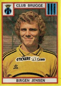 Sticker Birgen Jensen - Football Belgium 1974-1975 - Panini
