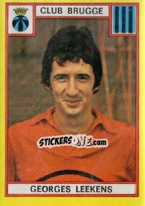 Sticker Georges Leekens - Football Belgium 1974-1975 - Panini