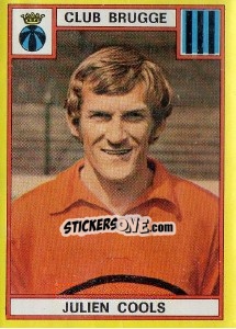 Sticker Julien Cools - Football Belgium 1974-1975 - Panini