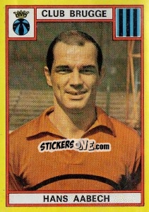 Figurina Hans Aabech - Football Belgium 1974-1975 n. 131 - Panini