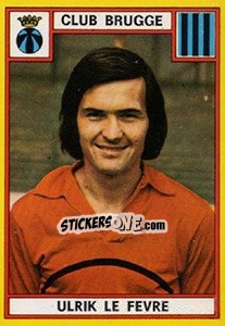 Sticker Ulrik le Febvre - Football Belgium 1974-1975 - Panini