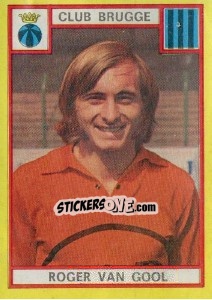 Cromo Roger van Gool - Football Belgium 1974-1975 - Panini