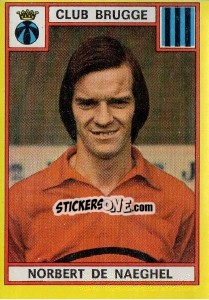Sticker Norbert de Naeghel - Football Belgium 1974-1975 - Panini