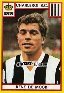 Cromo Rene de Moor - Football Belgium 1974-1975 - Panini