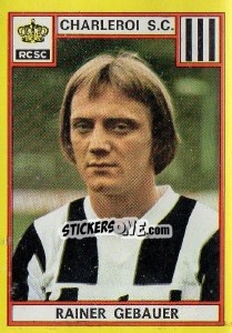 Sticker Rainer Gebauer - Football Belgium 1974-1975 n. 148 - Panini