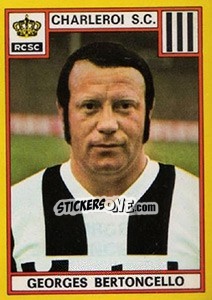 Figurina Georges Bertoncello - Football Belgium 1974-1975 - Panini