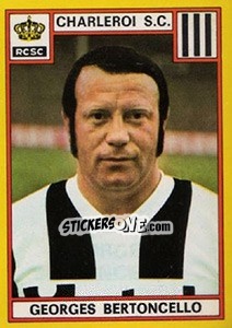 Cromo Georges Bertoncello - Football Belgium 1974-1975 n. 153 - Panini