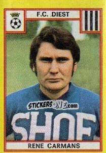 Sticker Rene Carmans - Football Belgium 1974-1975 - Panini