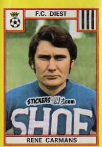 Sticker Rene Carmans - Football Belgium 1974-1975 n. 159 - Panini