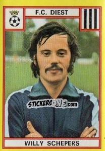 Figurina Willy Schepers - Football Belgium 1974-1975 - Panini