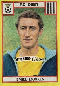 Sticker Emiel Morren - Football Belgium 1974-1975 n. 163 - Panini