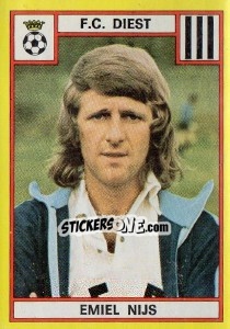 Sticker Emiel Nijs - Football Belgium 1974-1975 n. 165 - Panini