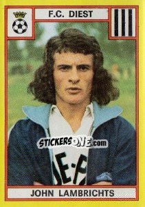 Sticker John Lambrichts - Football Belgium 1974-1975 - Panini