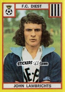 Sticker John Lambrichts - Football Belgium 1974-1975 n. 168 - Panini