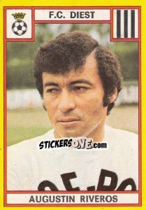 Figurina Augustin Riveros - Football Belgium 1974-1975 - Panini