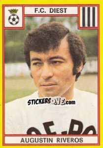 Sticker Augustin Riveros - Football Belgium 1974-1975 n. 169 - Panini