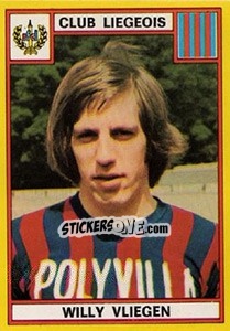 Sticker Willy Vliegen - Football Belgium 1974-1975 n. 182 - Panini