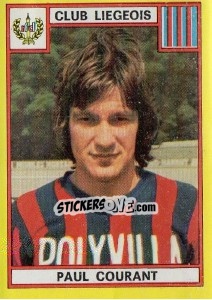 Figurina Paul Courant - Football Belgium 1974-1975 - Panini