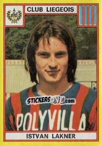 Sticker Istvan Lackner - Football Belgium 1974-1975 - Panini