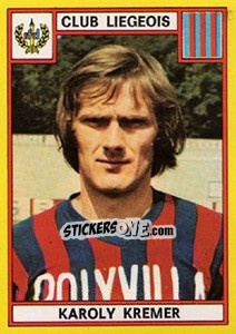 Cromo Karoly Kremer - Football Belgium 1974-1975 - Panini