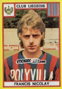 Sticker Francis Nicolay - Football Belgium 1974-1975 n. 186 - Panini