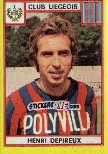 Sticker Henri Depireux - Football Belgium 1974-1975 - Panini