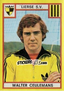 Sticker Walter Ceulemans - Football Belgium 1974-1975 - Panini